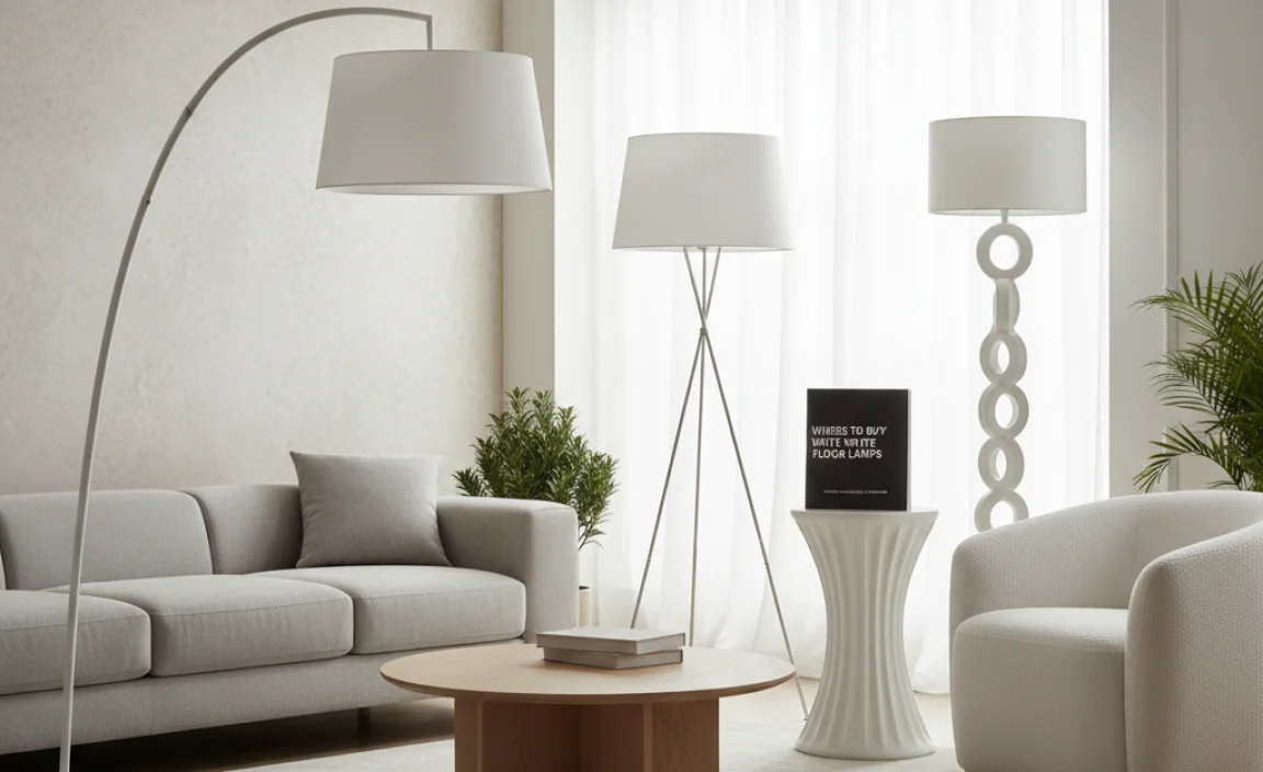 Where to Buy White Floor Lamps