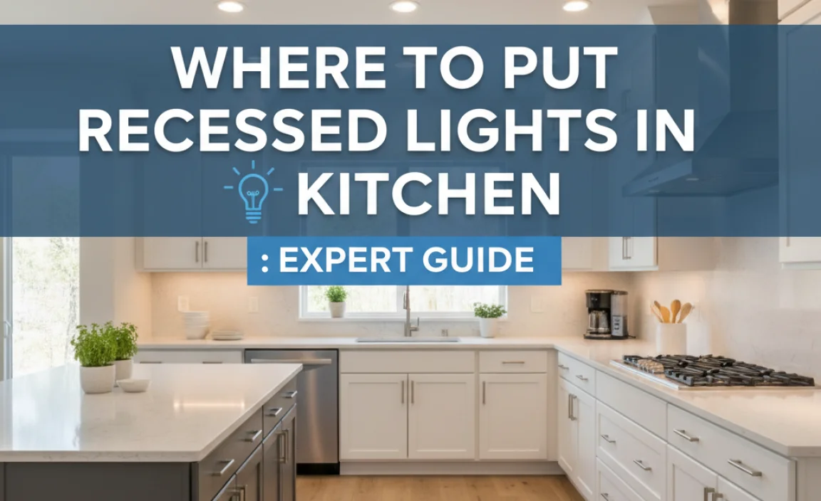 Where To Put Recessed Lights In Kitchen: Expert Guide