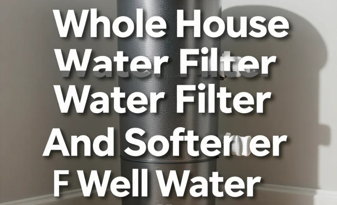 Whole House Water Filter And Softener For Well Water