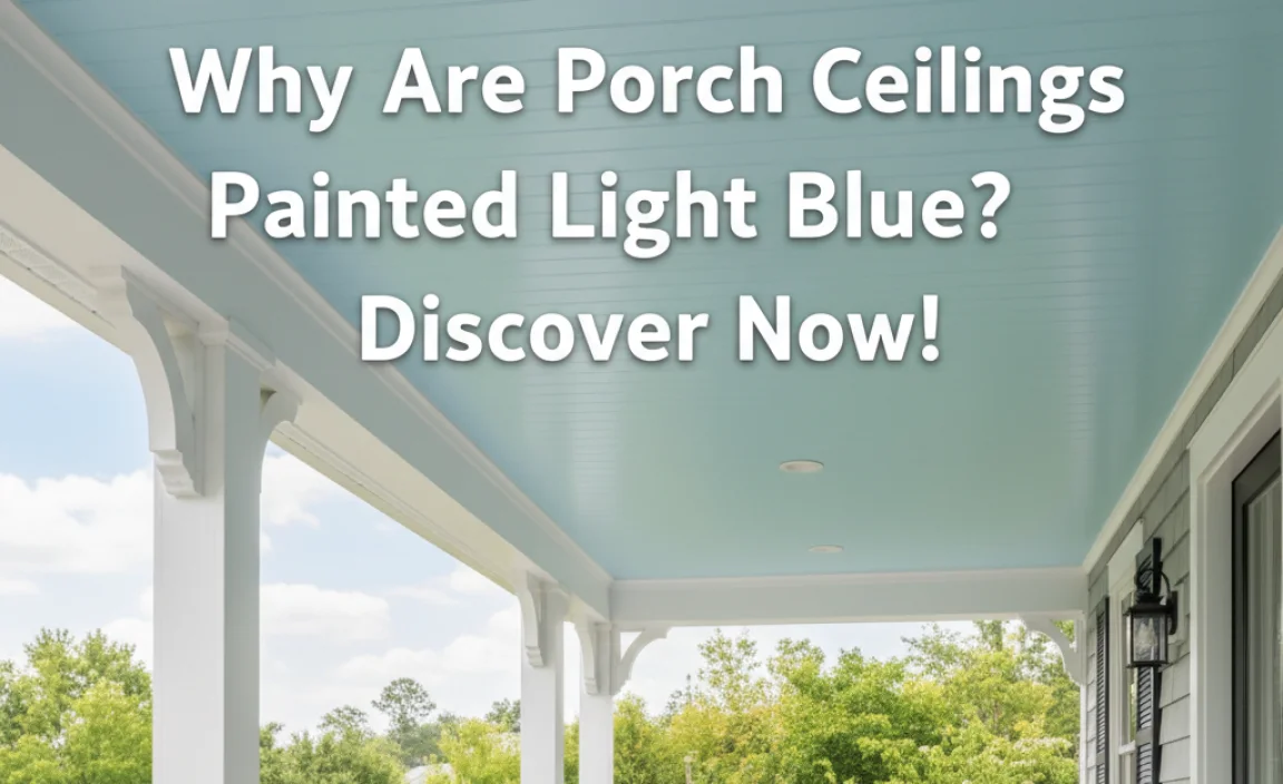 Why Are Porch Ceilings Painted Light Blue? Discover Now!