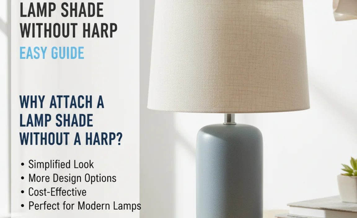 Why Attach a Lamp Shade Without a Harp?