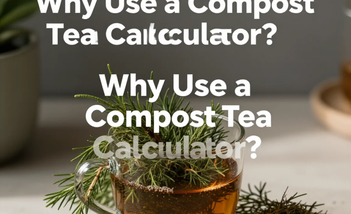 Why Use a Compost Tea Calculator?