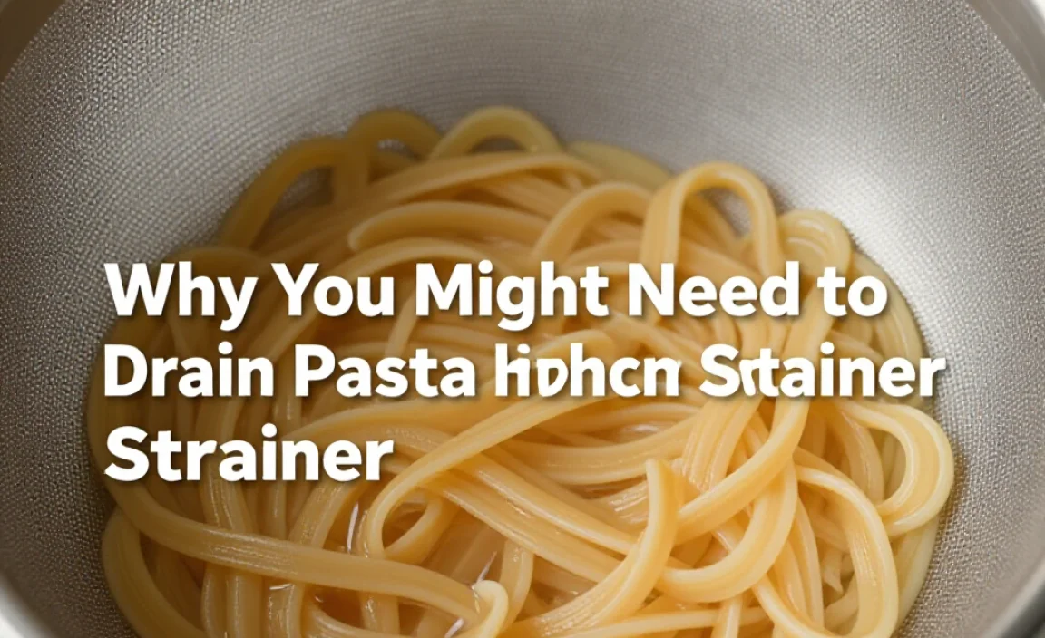 Why You Might Need to Drain Pasta Without a Strainer