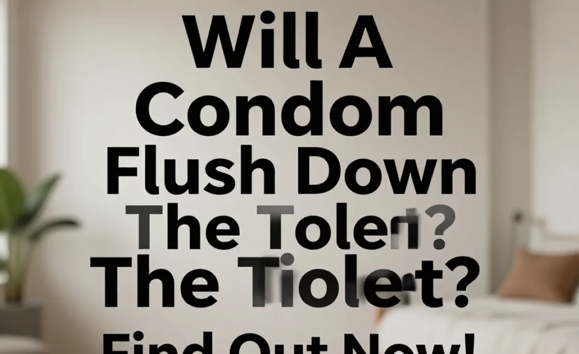 Will A Condom Flush Down The Toilet? Find Out Now!