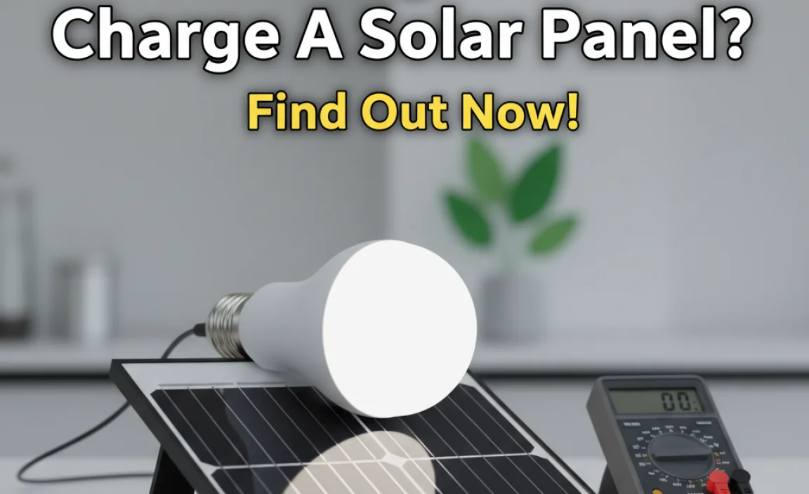 Will A Light Bulb Charge A Solar Panel? Find Out Now!
