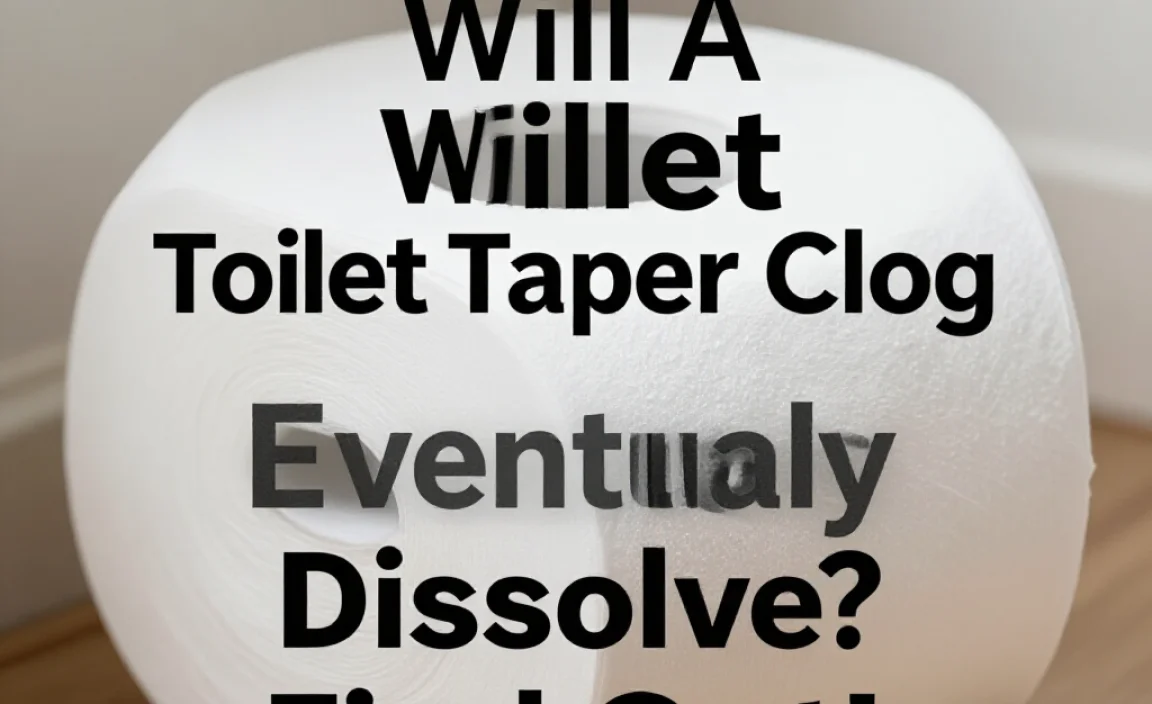 Will A Toilet Paper Clog Eventually Dissolve? Find Out!