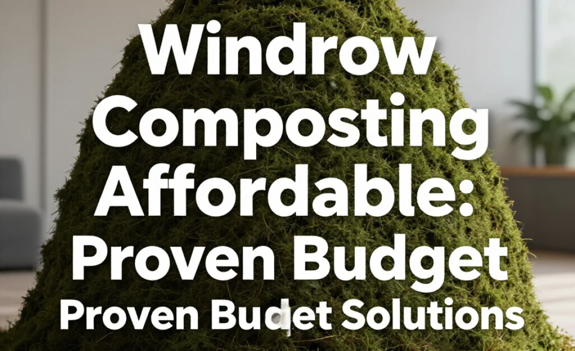 Windrow Composting Affordable: Proven Budget Solutions