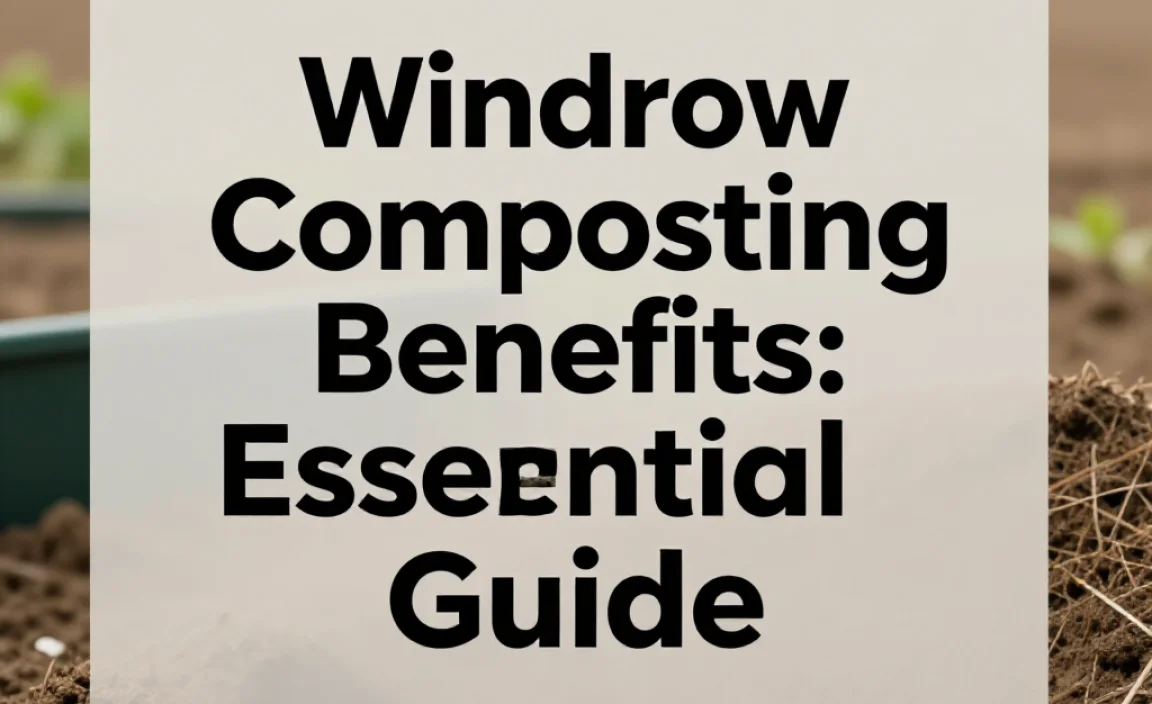 Windrow Composting Benefits: Essential Guide