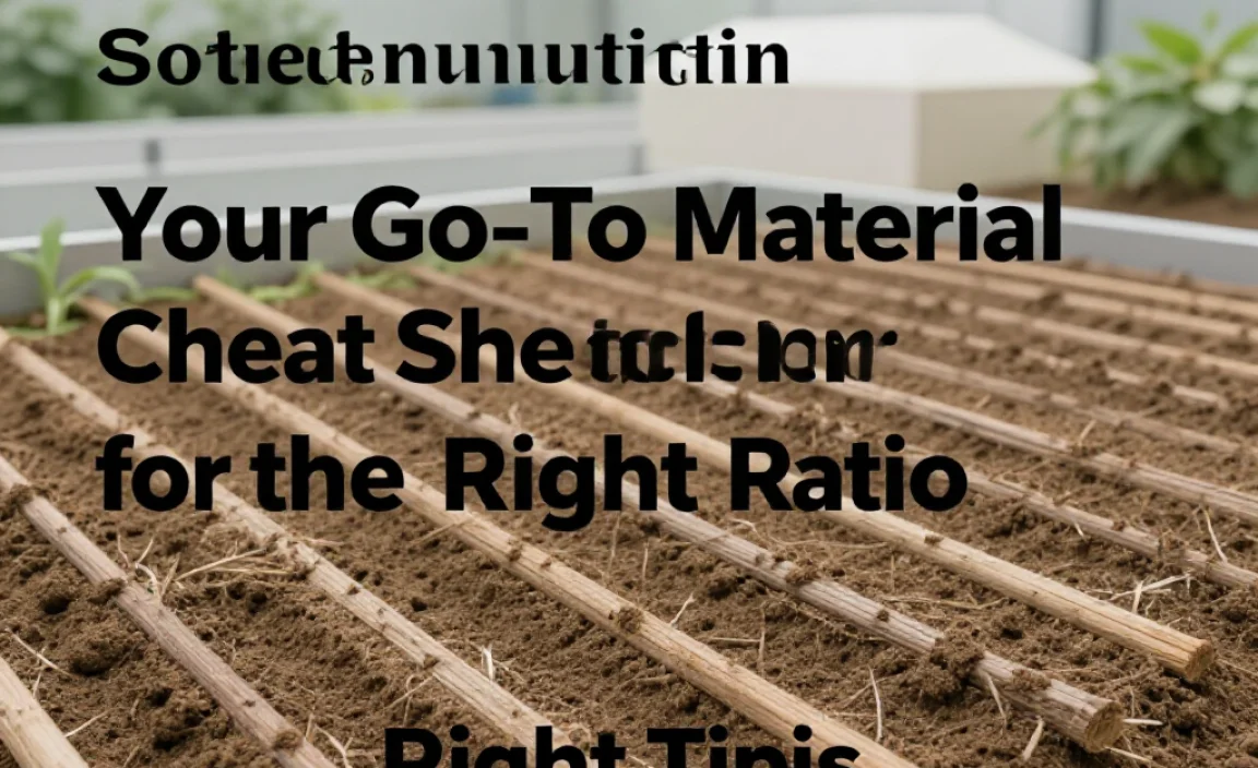 Your Go-To Material Cheat Sheet for the Right Ratio