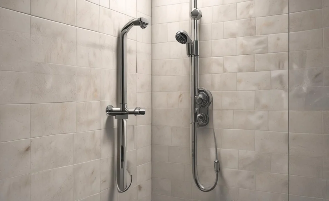 ada compliant shower grab bar placement with handheld shower