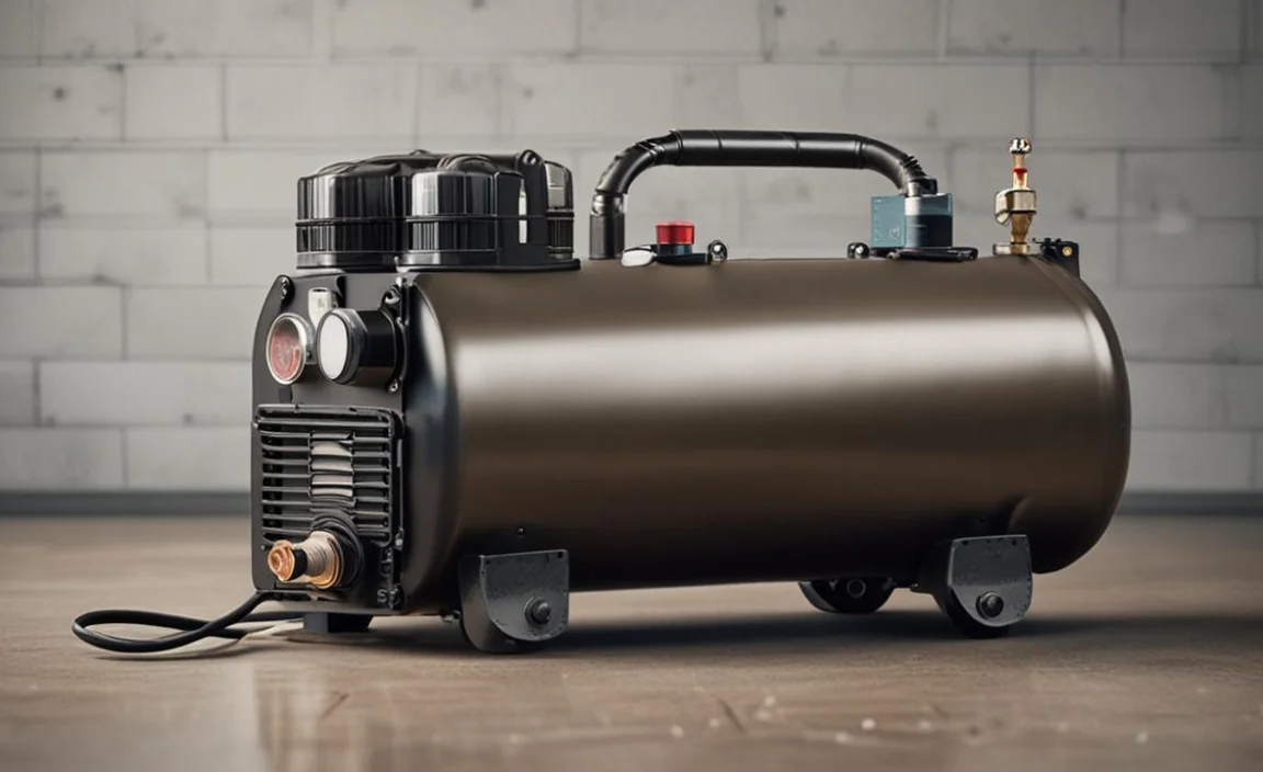 adding an auxiliary receiver tank to a small air compressor