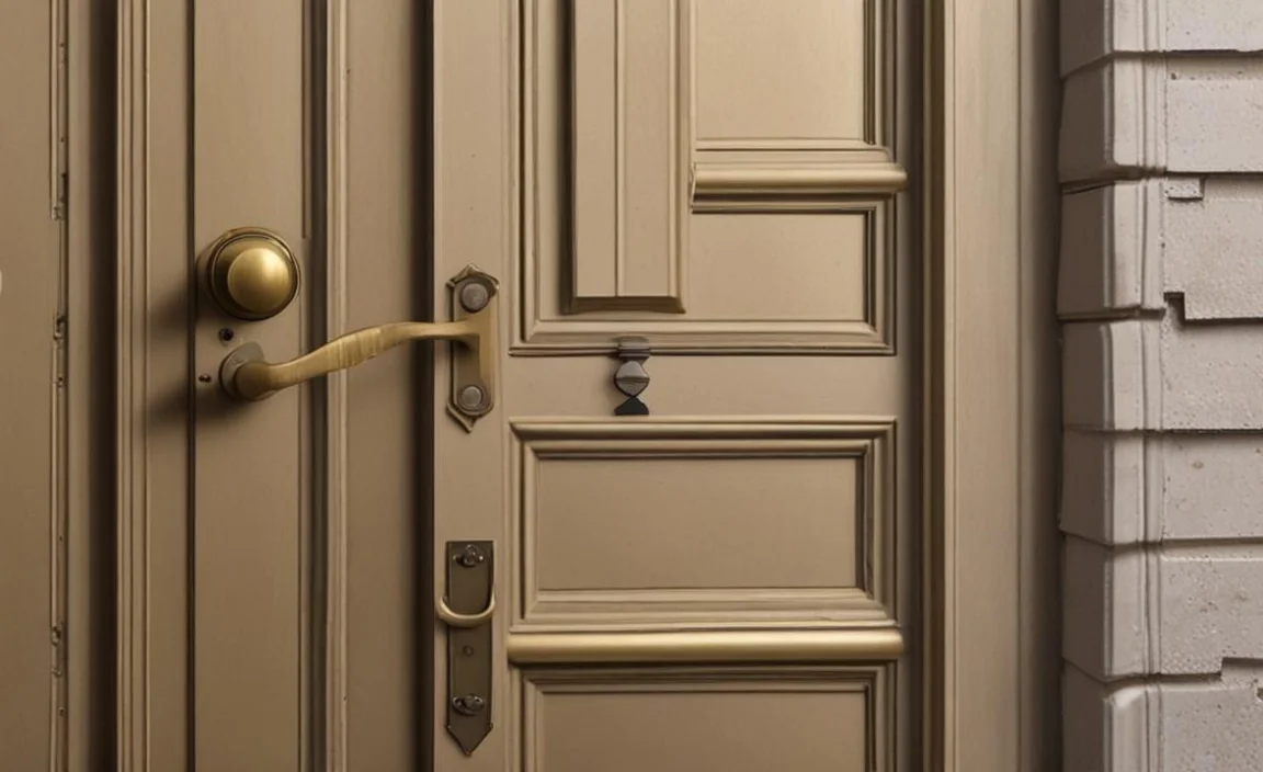 antique brass exterior door hardware sets