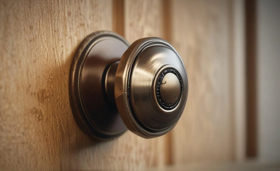 antique mortise lock knob spinning loose