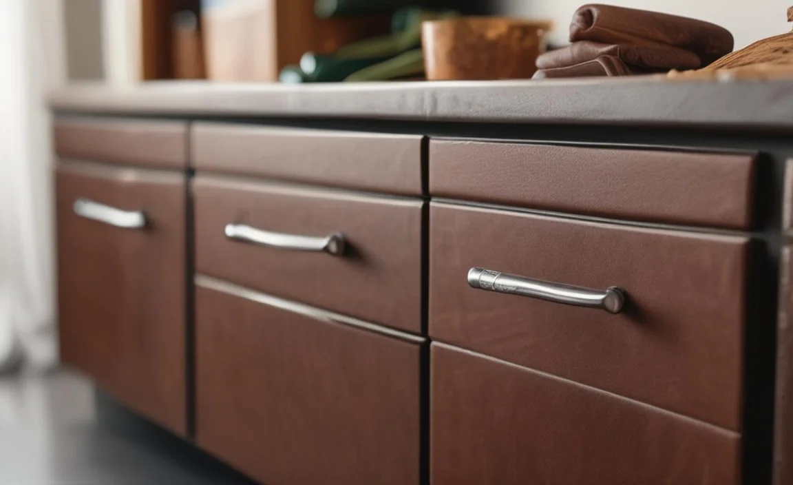 Attaching Your Leather Cabinet Pulls