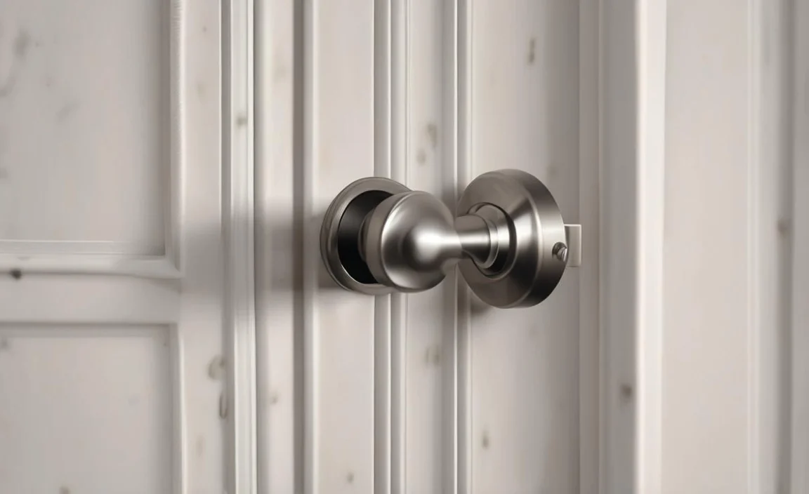 bedroom door knob locked from inside how to open without key