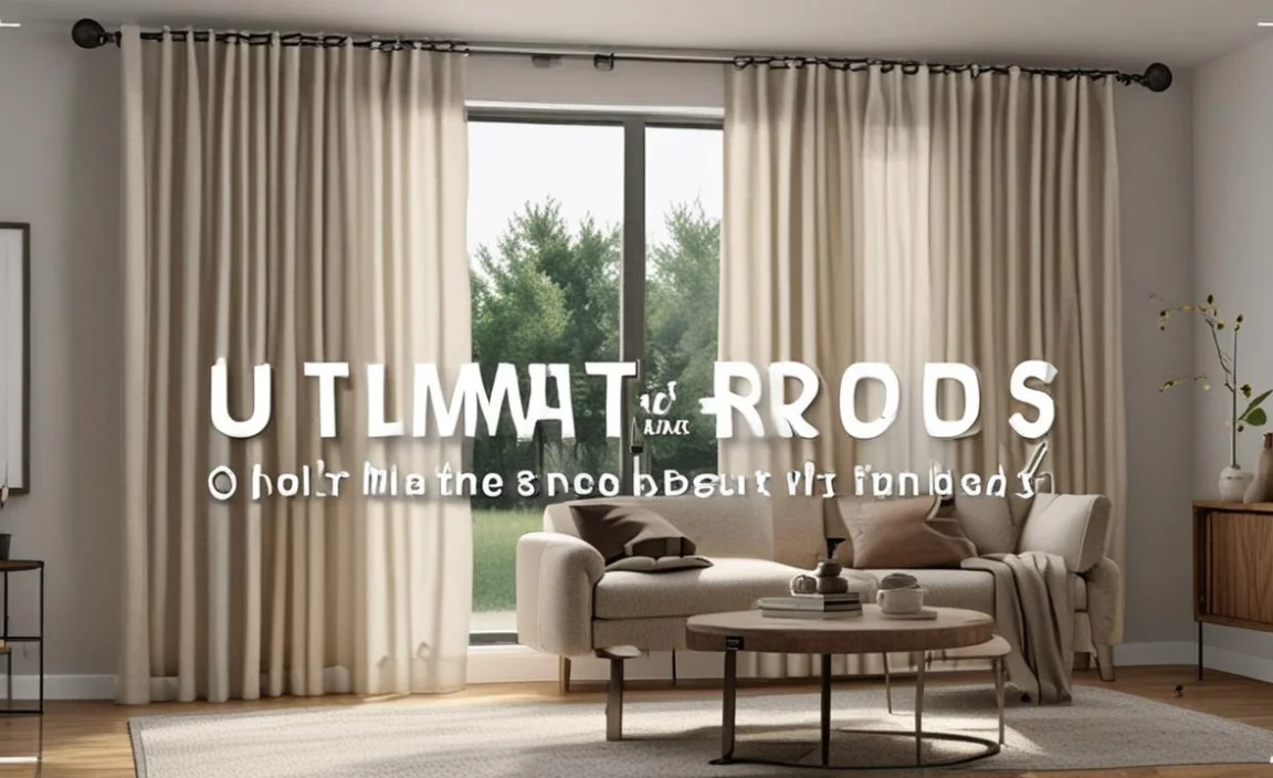 best curtain rods for grommet panels