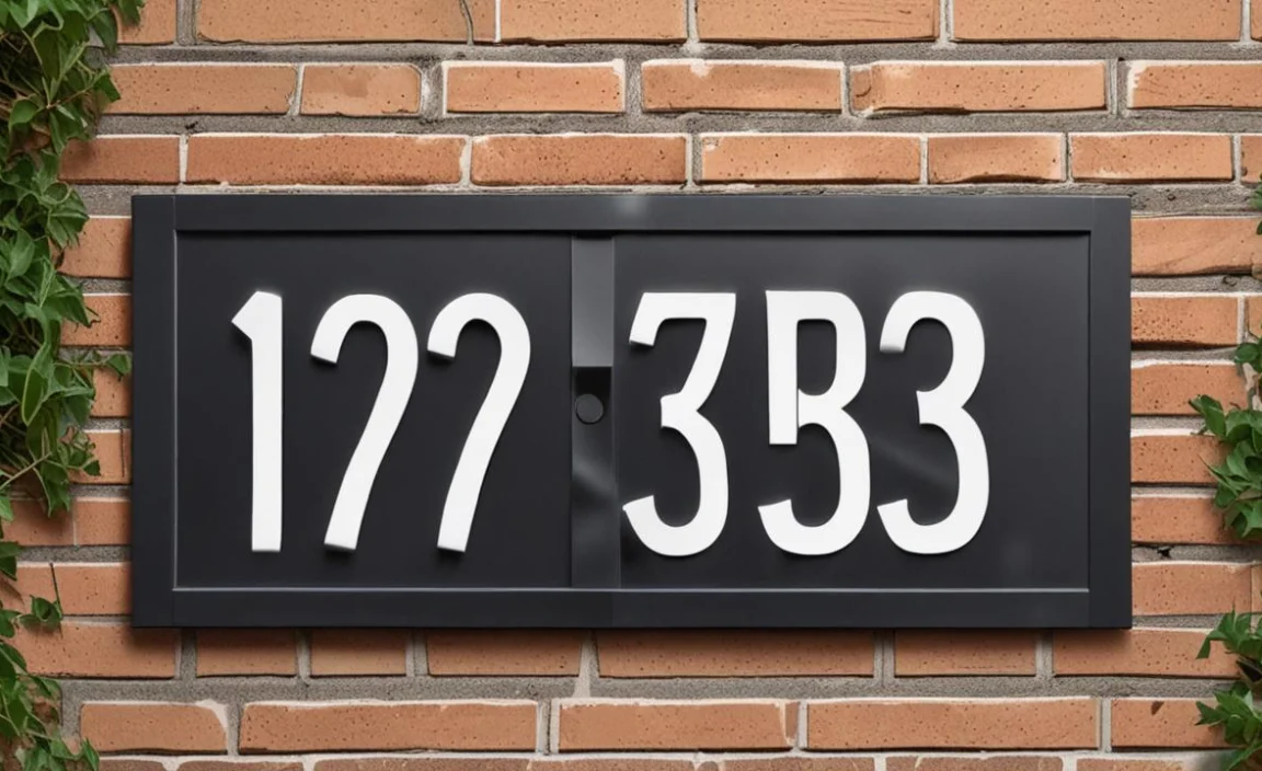 best house numbers for mailbox post