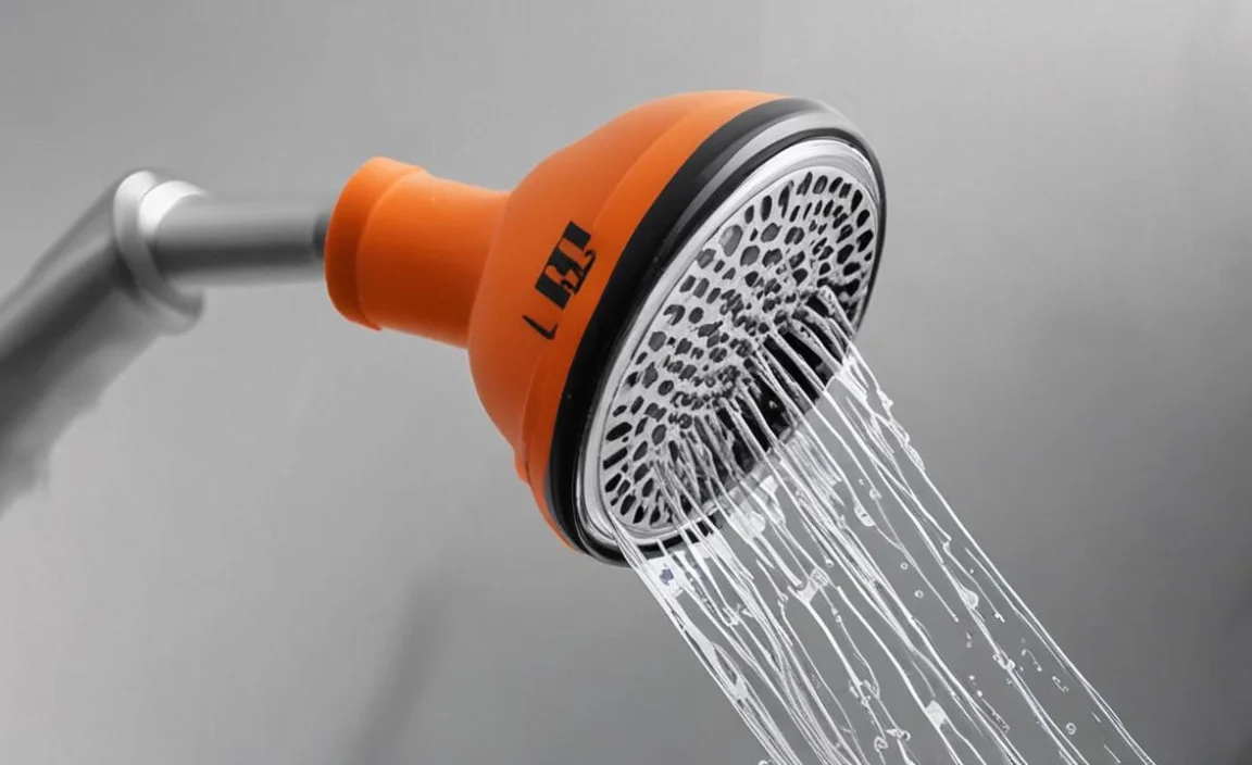 black mold inside silicone shower head nozzles