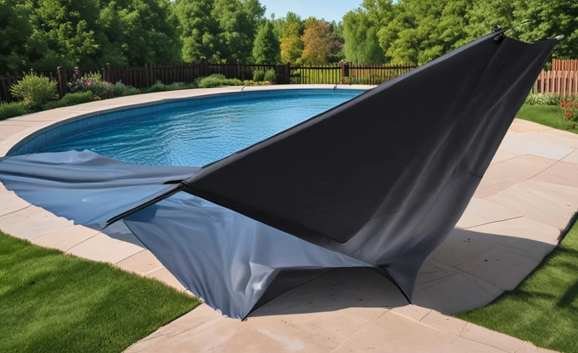 black tarp for pool
