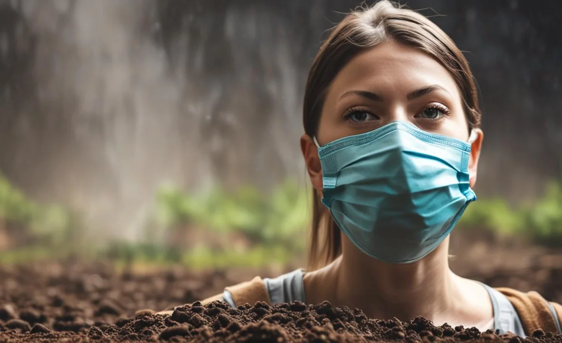 breathing in compost dust safety risks and masks
