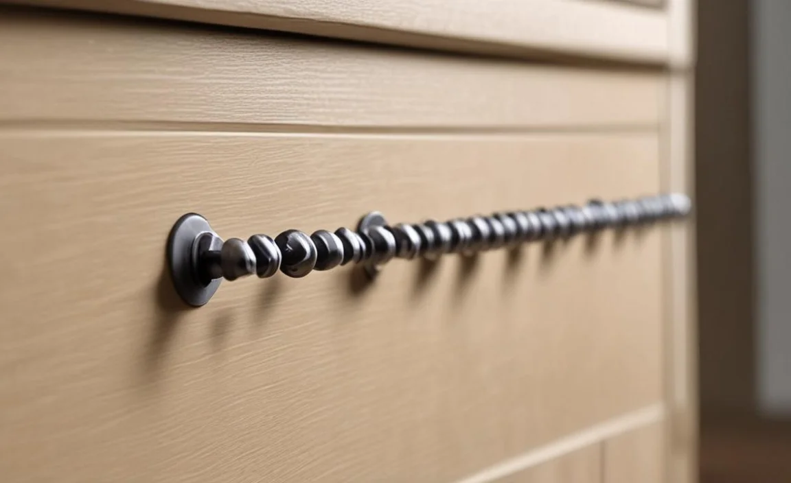 cabinet drawer pull screws keep coming loose