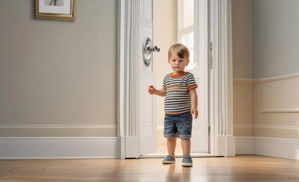 childproofing a smart lock so toddlers can't leave house