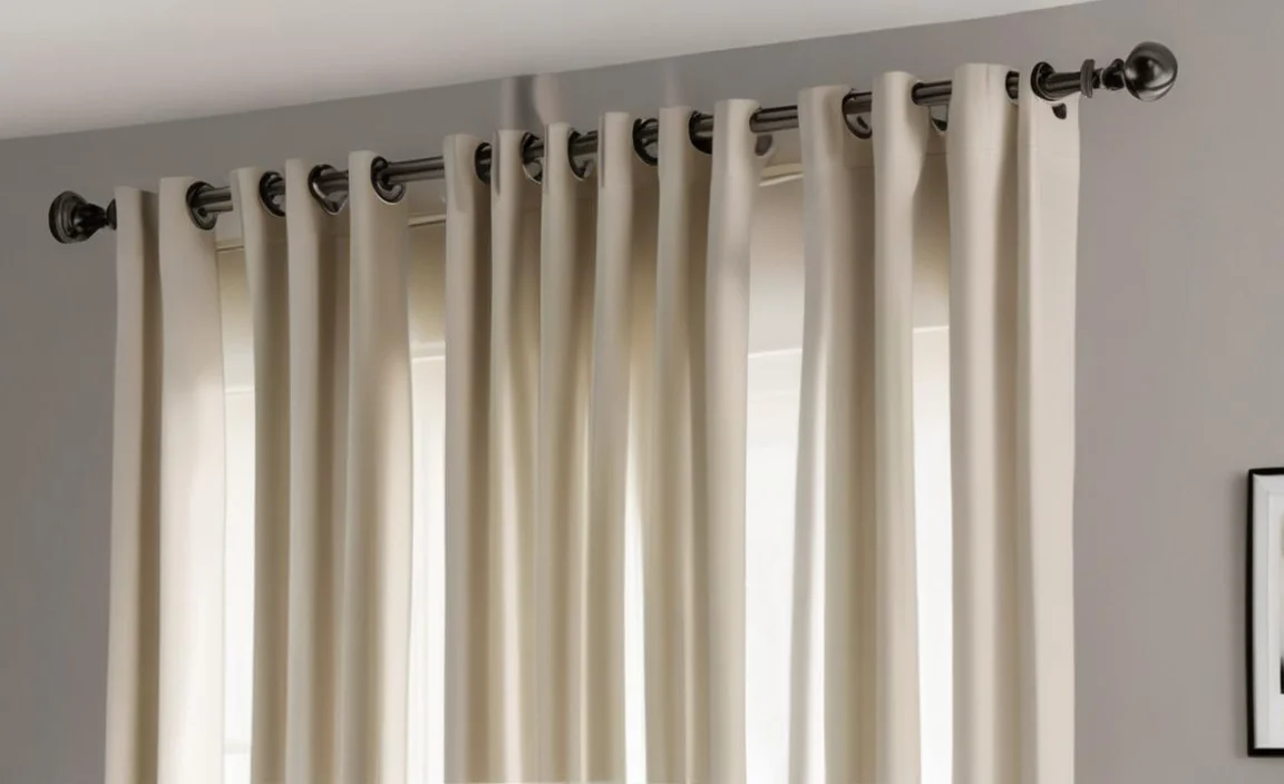 curtain rods for grommet curtains