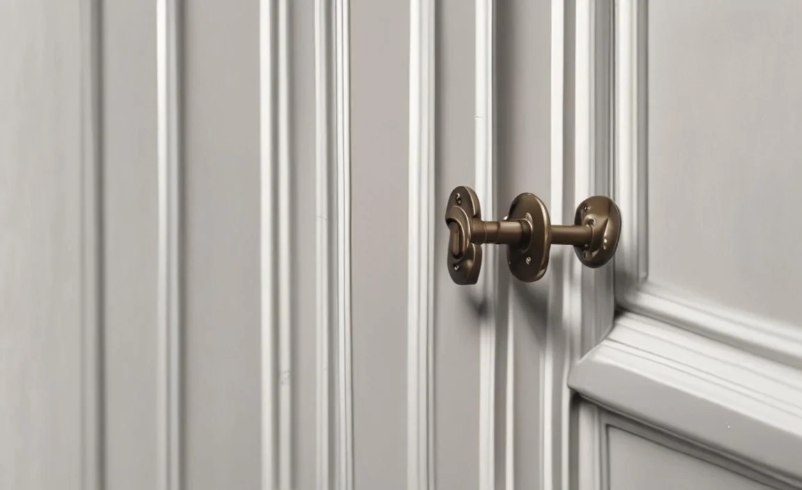 door latch stuck in the door and won't pop out