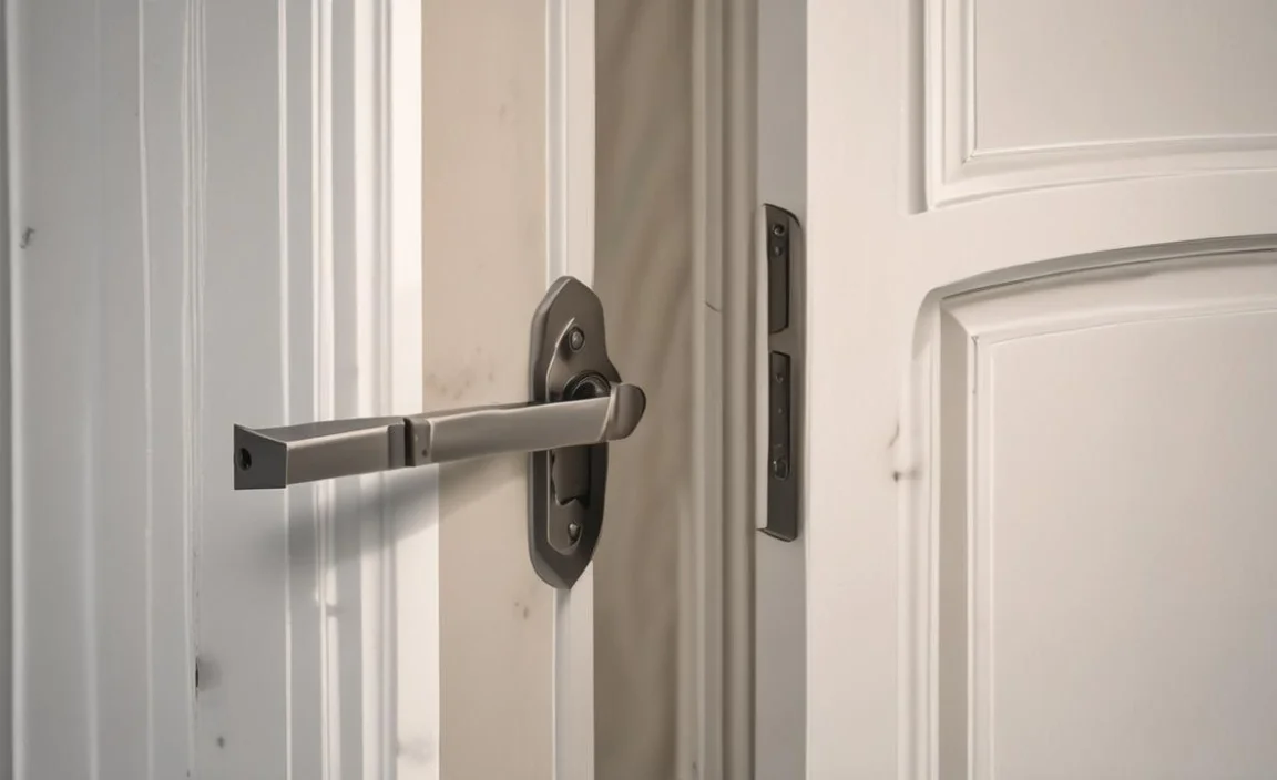 door latch won't catch when closing the door