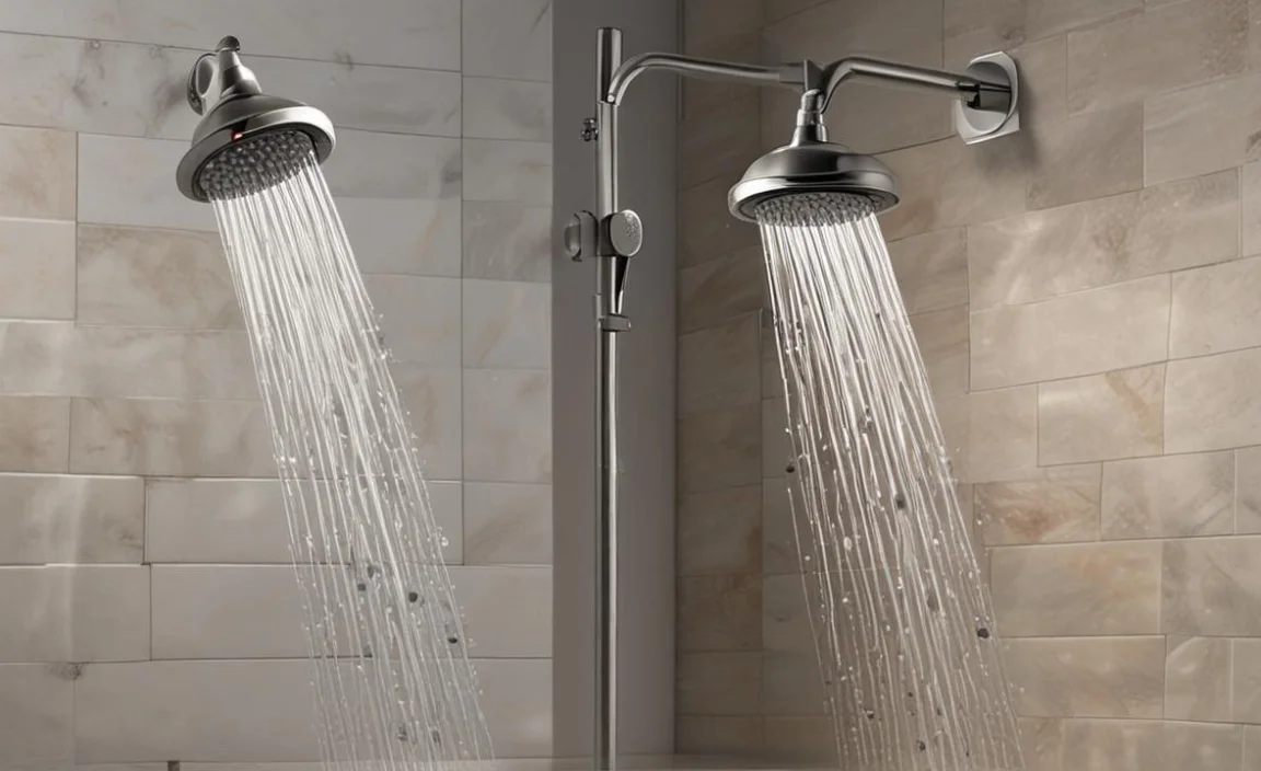 dual shower head vs single rain shower pros and cons