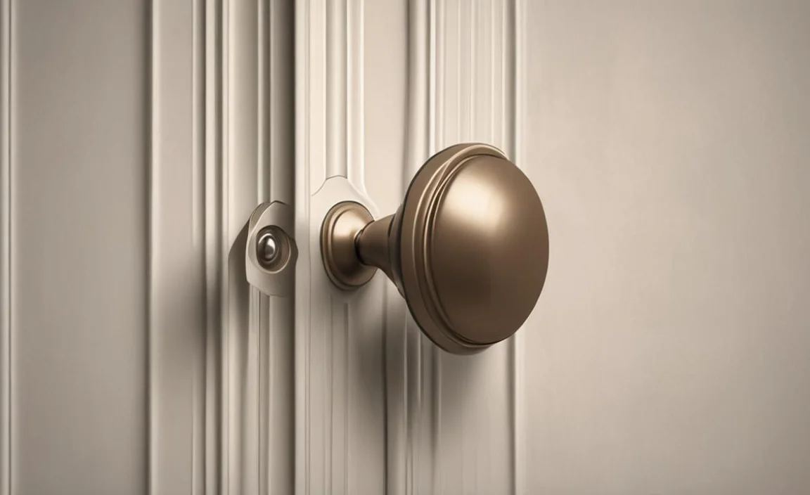 dummy door knob keeps falling off how to fix