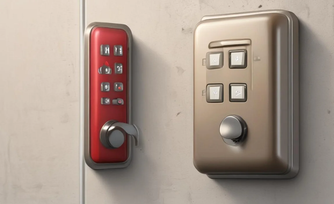 electronic door lock keypad blinking red what it means