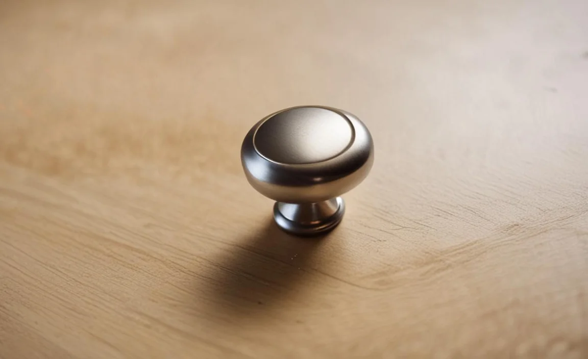 fixing a loose cabinet knob that keeps spinning