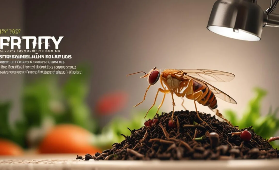 fruit fly vs fungus gnat in kitchen compost