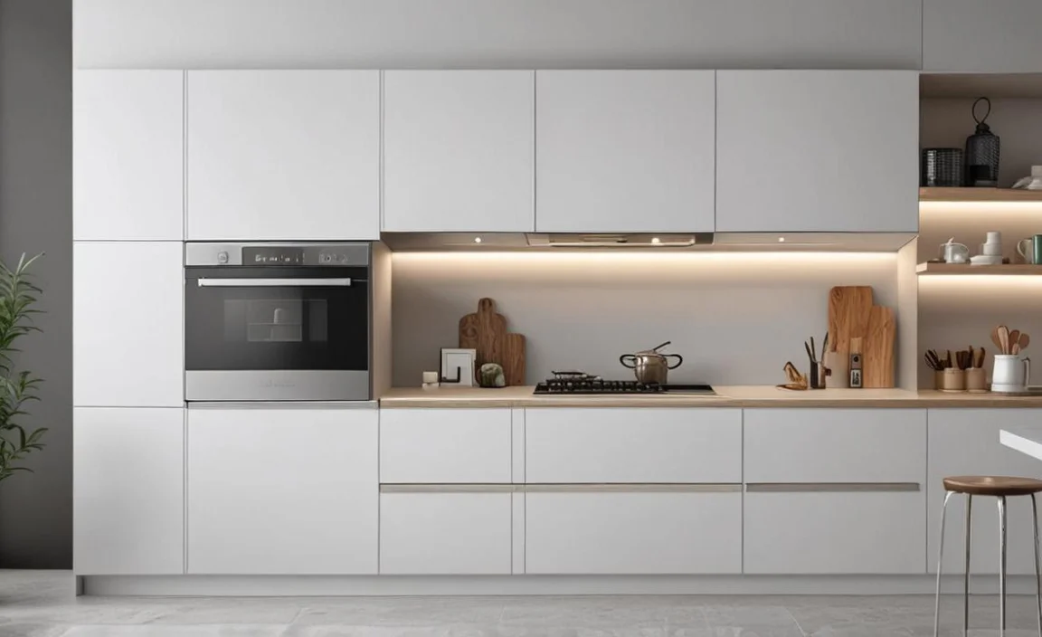 hidden cabinet hardware ideas for minimalist kitchens