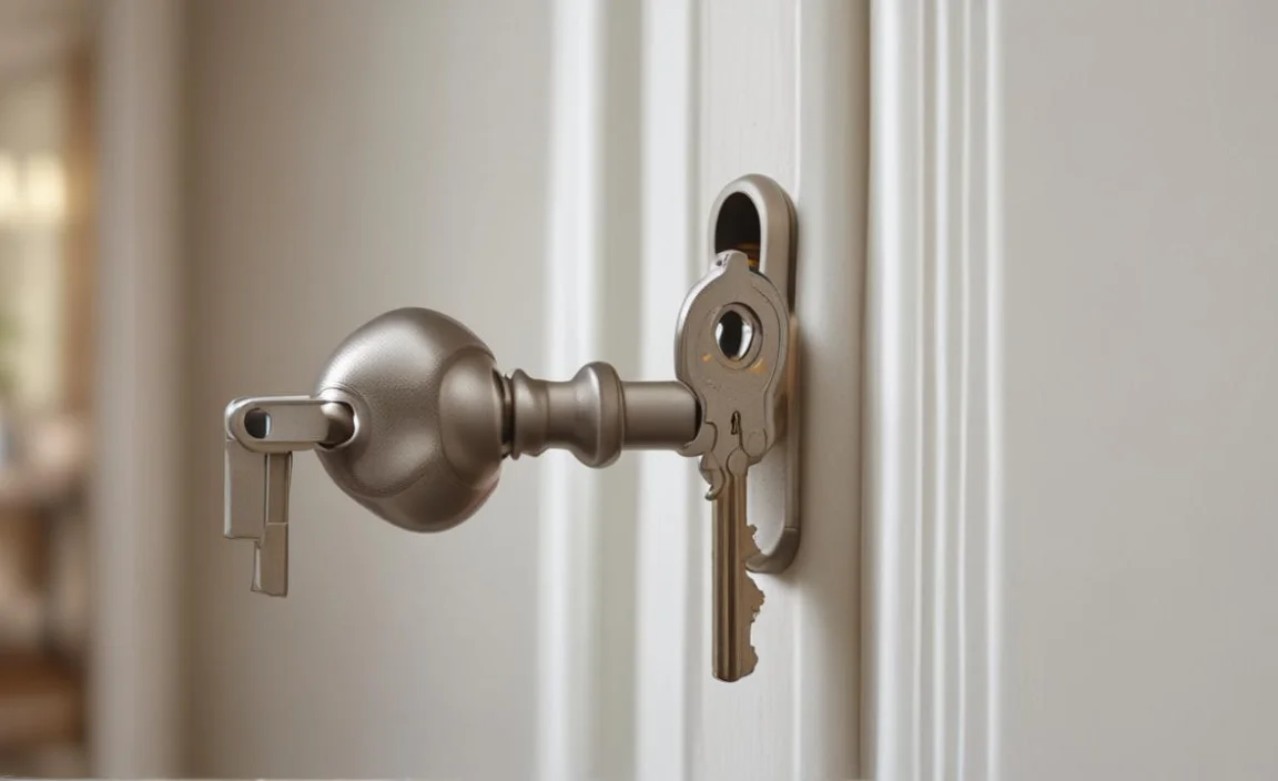 house key stuck in door lock won't come out
