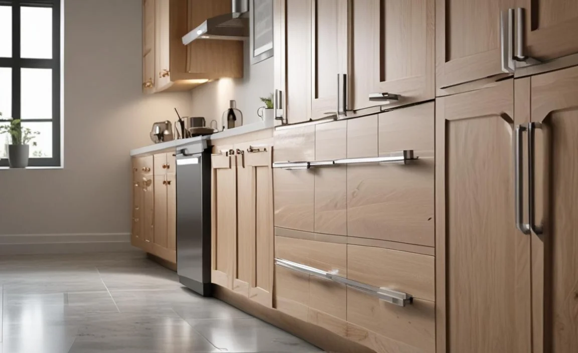 how far from the edge should cabinet hardware be