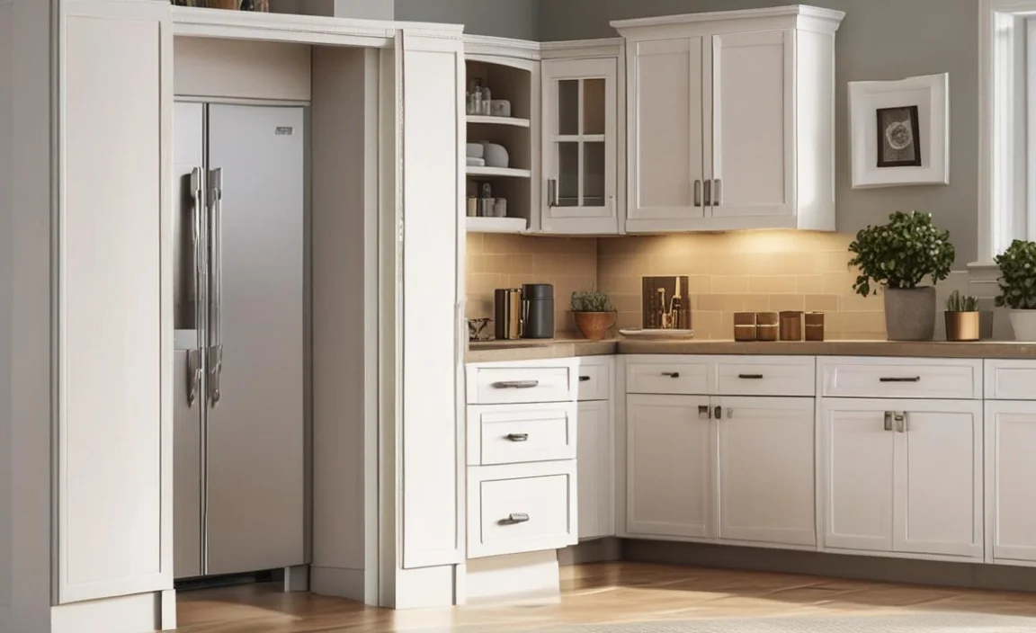 How to Cover Up Exposed Cabinet Hinge Cutouts with Cabinet Doors