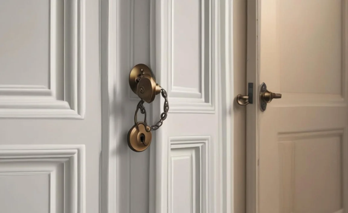 how to fix a loose chain lock on an apartment door
