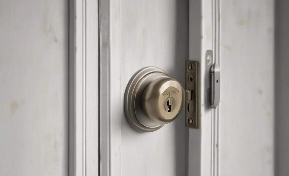 how to fix a loose deadbolt lock on a metal door