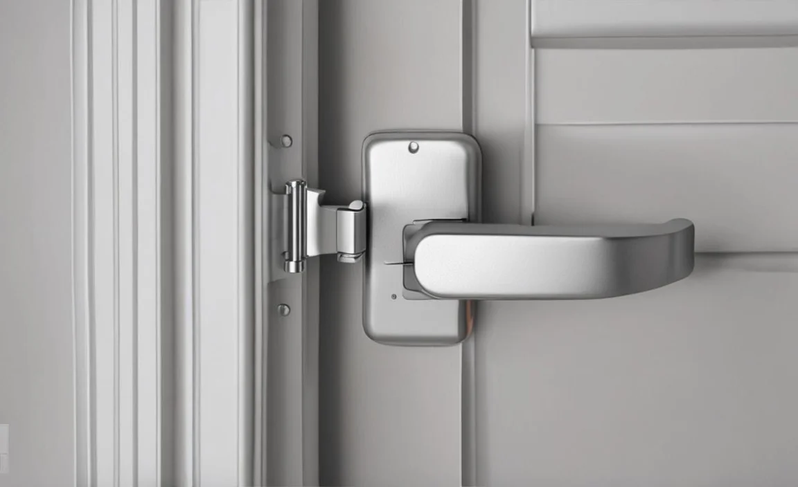 how to open a door when the latch mechanism is broken