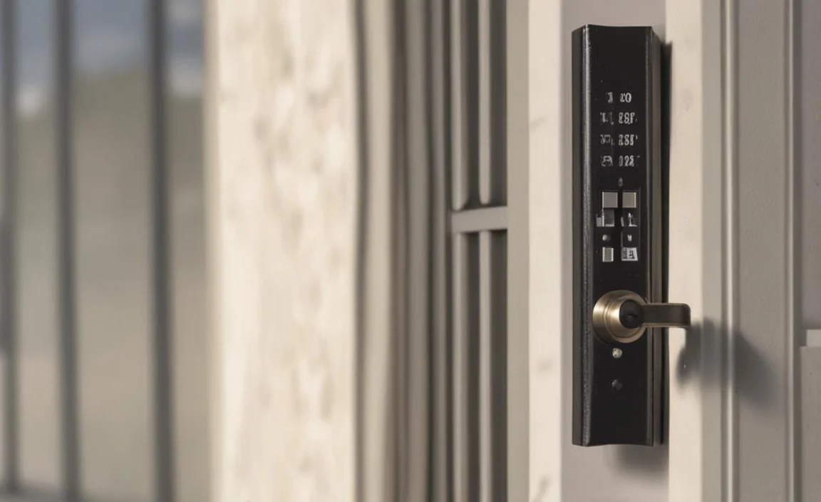 how to protect exterior electronic lock from direct sunlight