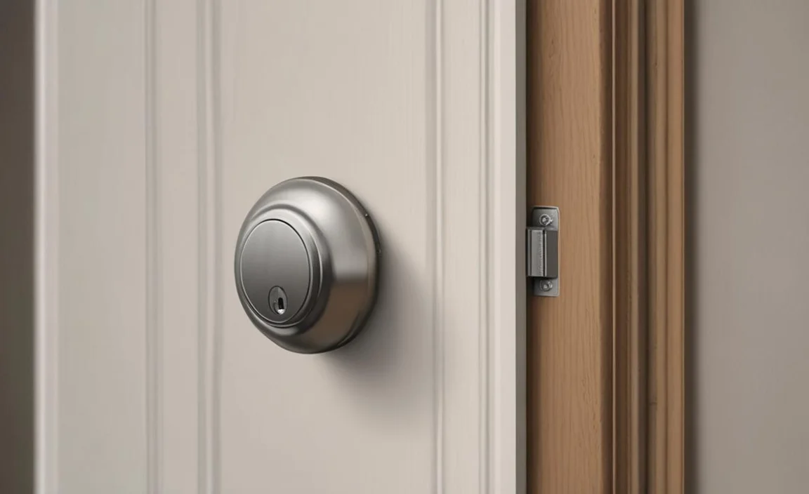 how to remove a deadbolt with no visible screws on outside