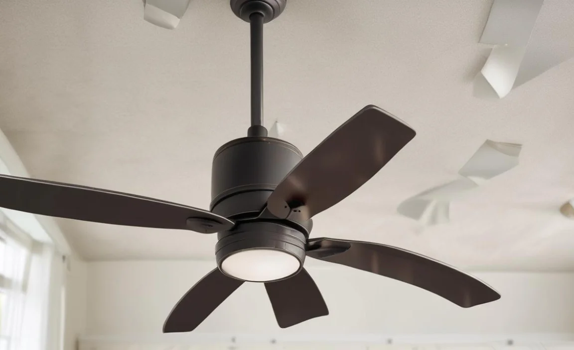 How to Start Wrapping Ceiling Fan Blades with Vinyl Decal