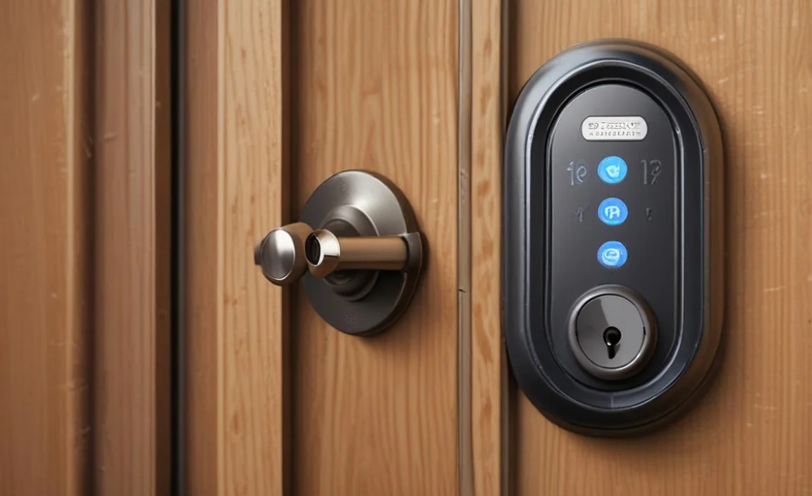 installing a smart lock on a thick custom wood door