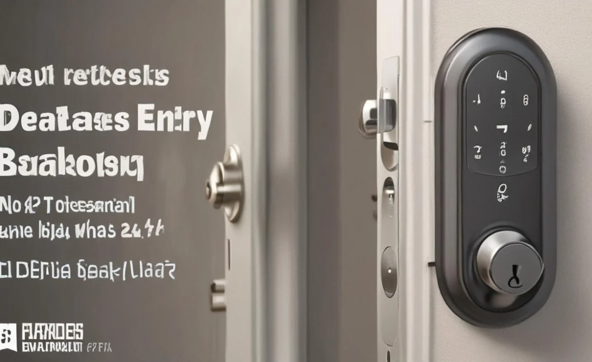 keyless entry deadbolts with physical key backup