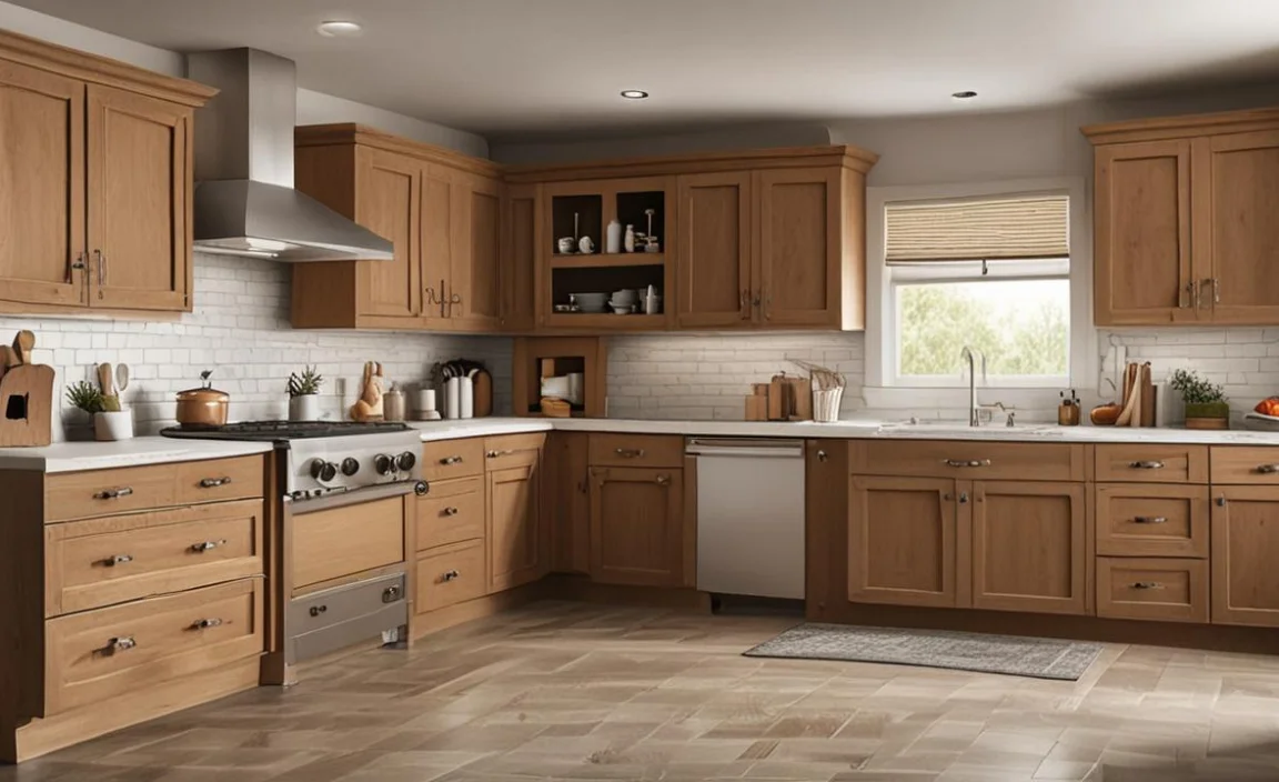 Mixing Hardware Styles on Oak Cabinets