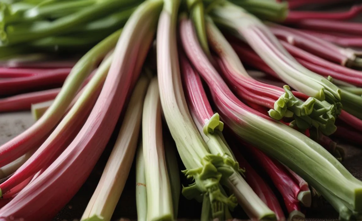 Preparing For The Rhubarb Harvest