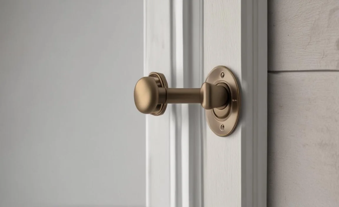 Preventing a Storm Door Handle Button from Sticking