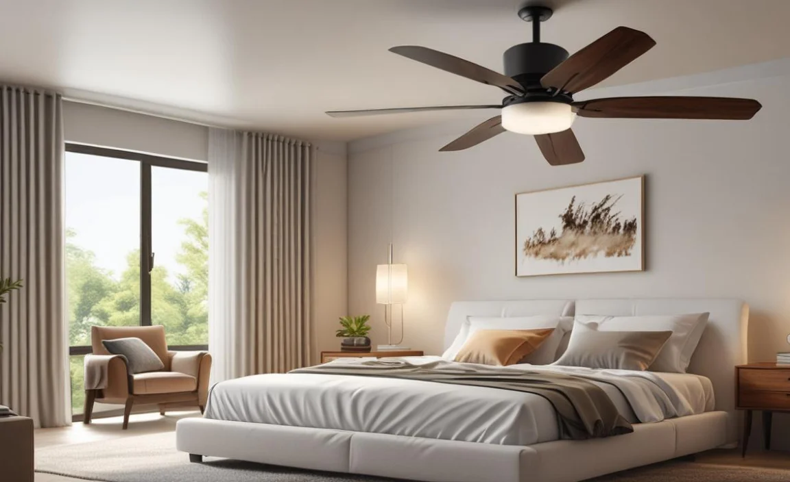 proper ceiling fan size for a 12x12 bedroom